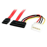 Startech.Com 45cm Sata Daten- Y Cable De Alimentación Con Lp4 Molex - Cable Sata - Serial Ata 150/300/600 - Sata Combo (R)