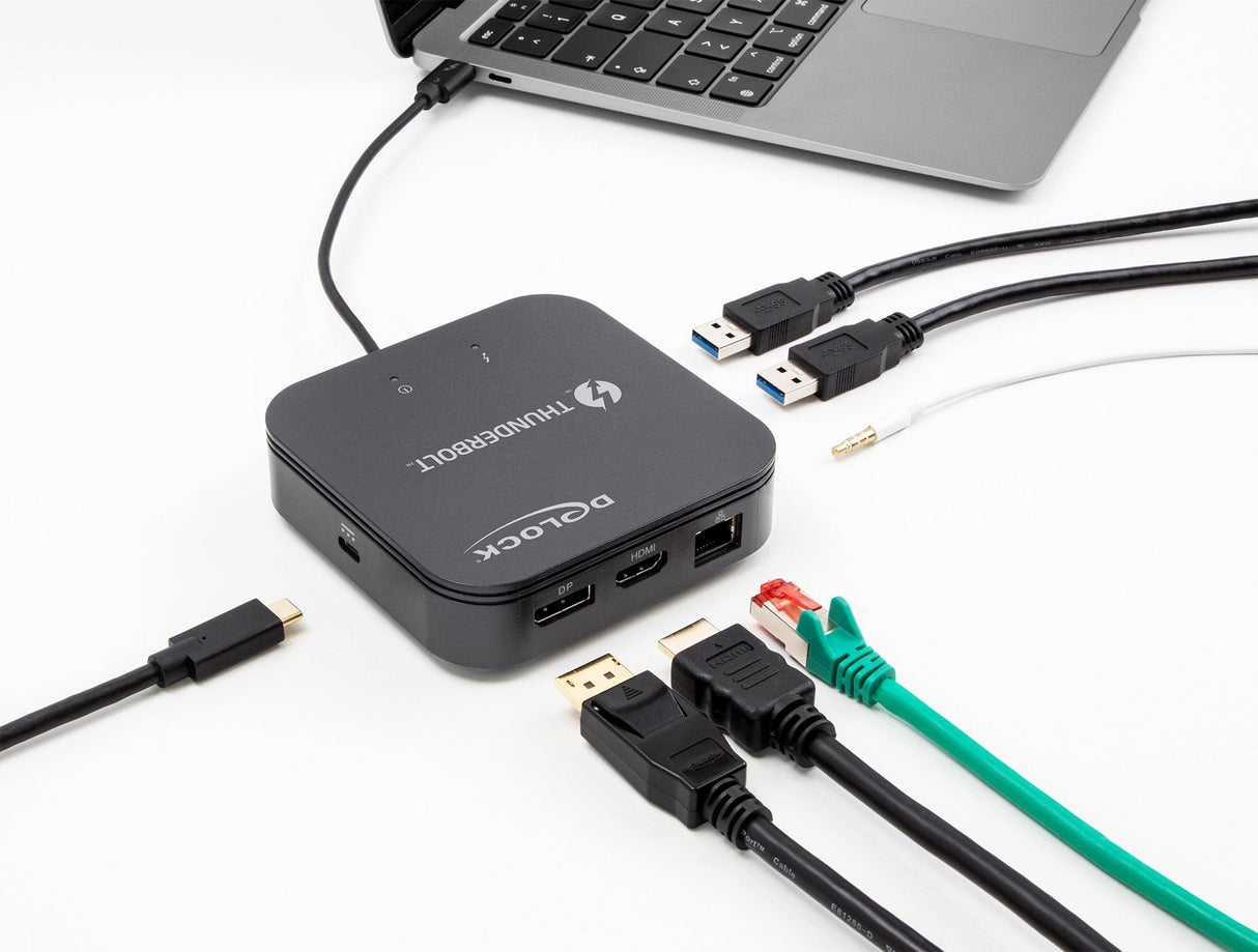 Delock 87789 Dockingstation Thunderbolt 3 8k - Displayport / Hdmi / Usb / Lan / Audio / Pd 3.0
