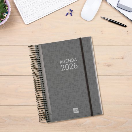 EAN 8422952409915 - Finocam 741200026 agenda Agenda diaria Gris imagen 2