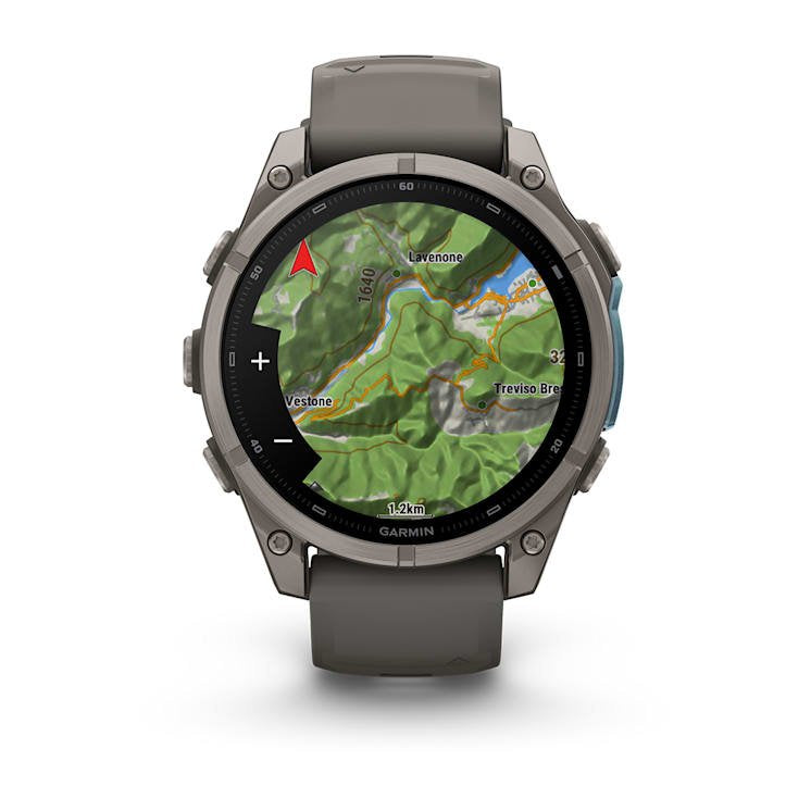 Garmin Fenix 9 Titanio Con Correa De Silicona En Gris Smartwatch 47mm