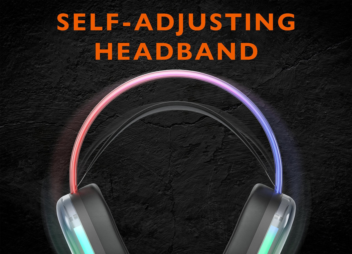 Auriculares Deltaco Gaming Rgb Beleuchtet Halbtransparente