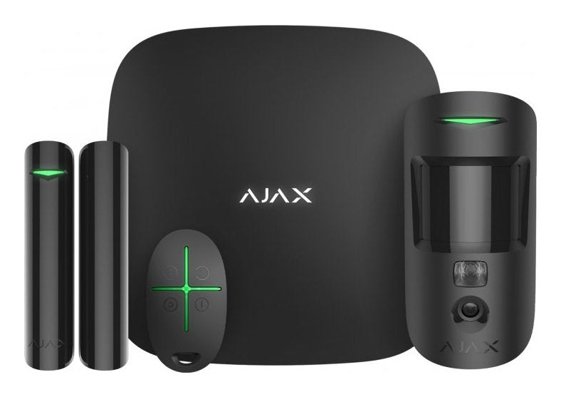 Ajax Starterkit-Cam-Bl Ajax Starterkit Cam Negro. Hub 2 2g + Motioncam + Doorprotect + Spacecontrol
