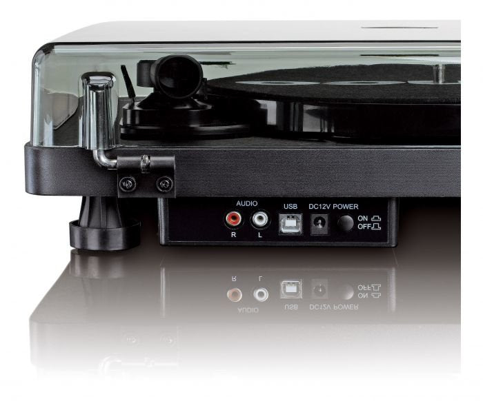 Tocadiscos  Lenco L-30 Black  De Tracción Por Correa Negro