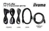 EAN 4948570118397 - iiyama TF1734MC-B7X pantalla para PC 43,2 cm (17") 1280 x 1024 Pixeles SXGA LED Pantalla táctil Negro imagen 9