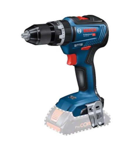 Taladro Percutor Inalámbrico Bosch Gsb 18v-55 Professional, 18volt + Accesorios (Azul/Negro, 2x Batería Li-Ion 4,0ah, Caja L, Accesorios De 82 Piezas) 06019h530a