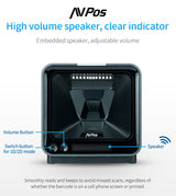 EAN 7427246076515 - AVPos AVP-BP760-2D lector de código de barras Lector de códigos de barras fijo 1D/2D CMOS Negro imagen 5