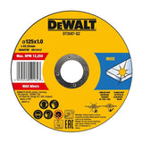 Set 10 Discos De Corte Para Acero Inoxidable Ø125x1x22,23mm Dt3507-Qz Dewalt