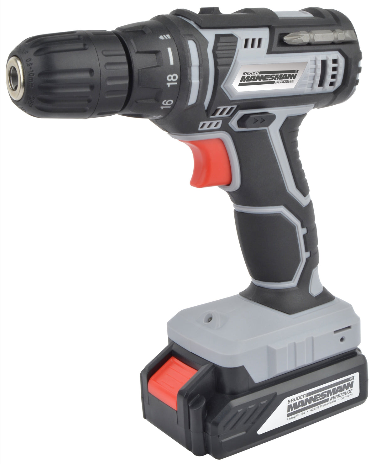 Mannesmann Man 17690 - Taladro Atornillador A Batería 20 V Con 2 Baterías Recargables