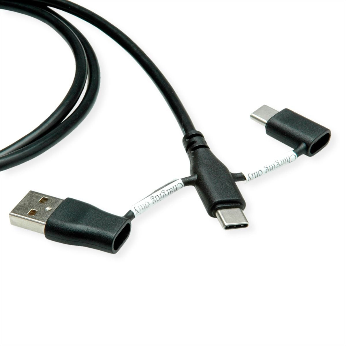 Roline Usb 2.0 Cable Typ C St St Mit Datenblockier-Adaptern Typ A+C 1m