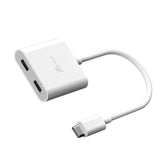 Usb-C To Dual Usb-C With Video Cabl