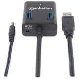 EAN 0766623162302 - Manhattan 162302 hub de interfaz USB 3.2 Gen 1 (3.1 Gen 1) Type-A 5000 Mbit/s Negro imagen 5