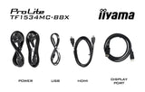 Iiyama 38.0cm (15") Tf1534mc-B8x 4:3 M-Touch Hdmi+Dp