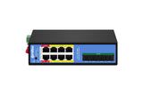 12-Port 1000mbps Industrial  Managed Poe Switch
