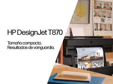 EAN 0199251089343 - HP Designjet T870 24-in Printer impresora de gran formato Wifi Inyección de tinta térmica Color 2400 x 12 imagen 2