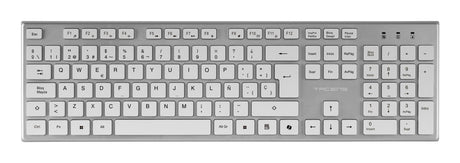 EAN 8435693112143 - Tacens 6ZENITHWES teclado Ratón incluido Hogar / Oficina RF inalámbrico QWERTY Español Plata, Blanco imagen 4