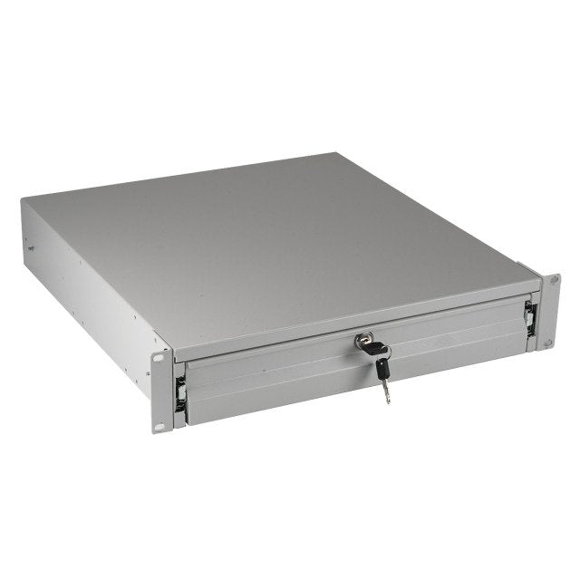Efb 19" 3he Tastatur- Dokumentenschublade, Abschliebar, Ral7035