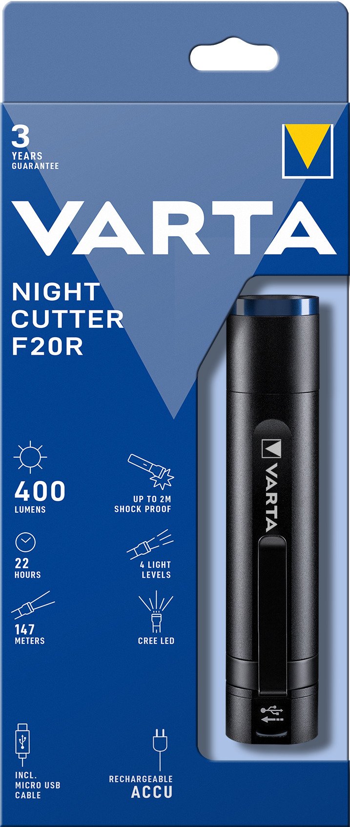 EAN 4008496978915 - Varta Night Cutter F20R Negro Linterna de mano LED imagen 3