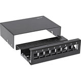 Inline Desktop Point Box 8x Keystone Rj45, Metal, Negro Ral9005