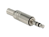 Delock 65532 Toma Estéreo Macho 3,5 Mm Con Protección Contra Dobleces Soldadura Versión