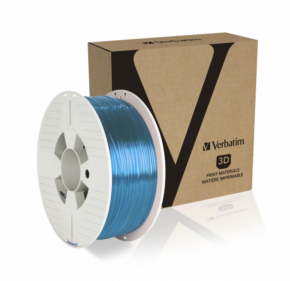 3d Printer Filament Pet-G  1.75mm 1kg Blue Transparent