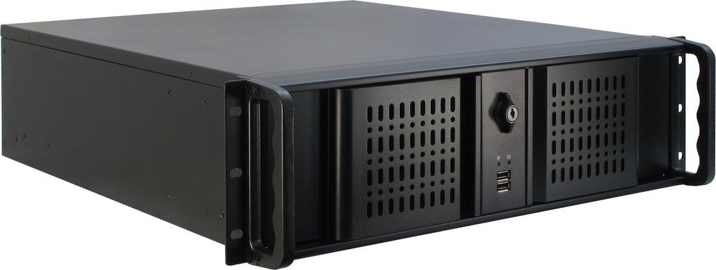 Inter-Tech Caja Rack 19 '' Ipc 3u 3u-3098-S 3u-Rack, Negro, Sin Fuente, 2xusb2.0