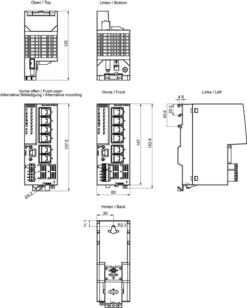 Siemens 6gk5206-2bd00-2ac2 Industrial Ethernet Switch 10 - Switch - Wlan