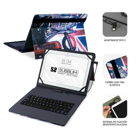 EAN 8436586741051 - SUBBLIM SUB-KT1-USB050 teclado para móvil QWERTY Español MicroUSB imagen 2