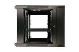 Extralink 6u 600x600 Azh Wall-Mounted Rackmount Cabinet Swing Type Black