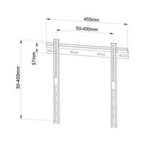Techly 106619 Soporte De Pared Tv Lcd Led Pdp 23-55" 45kg Vesa Slim Black