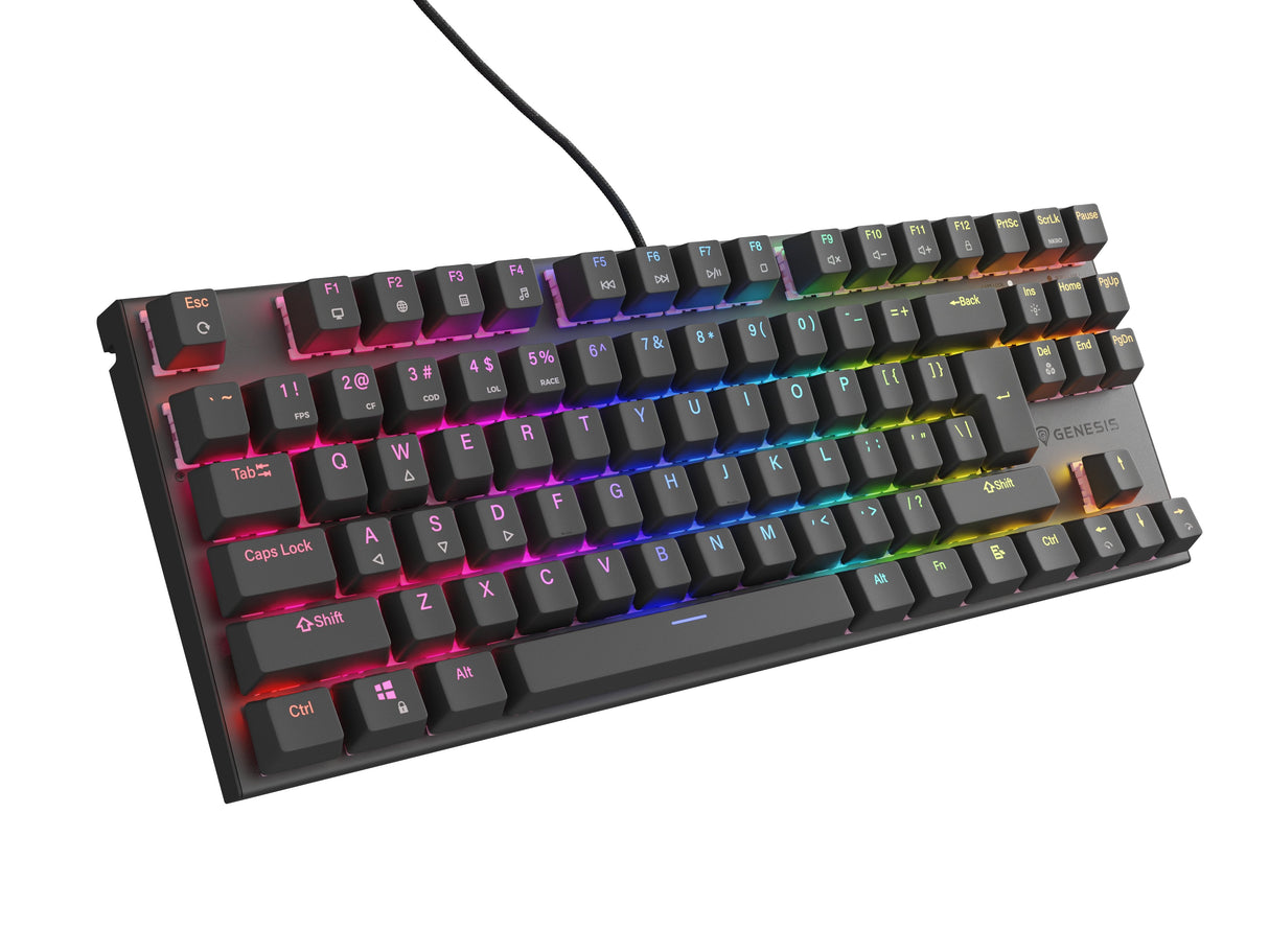 Genesis Thor 303 Tkl Rgb Czarna Outemu Peach Silent