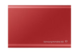 Disco Externo Ssd Samsung 500gb Portable T7 Usb3.2 Gen.2 Mettalic Red Extern Kit