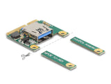 Delock 80039 Mini Pcie I/O 1 X Usb 2.0 Tipo-A Hembra Full Size / Half Size