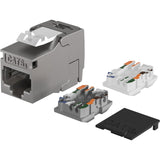 Efb Rj45 Keystone Slimline Shortbody Cat.6a Komponentenzertifiziert Plateado
