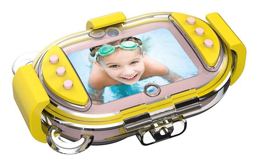 Cámara Digital Deportiva Agfaphoto Realikids Cam Waterproof 16mp Rosa Incluye Tarjeta Micro Sd 8gb