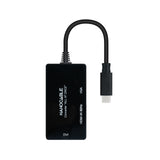 Conversor Usb-C/M A Hdmi/H, Dvi/H, Vga/H Negro