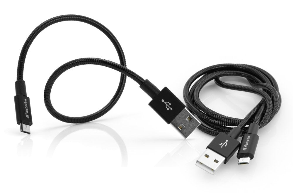Verbatim Micro Usb -> Usb B 1x 100cm, 1x 30cm Negro