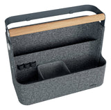 Leitz Projoable Deskorganizer Clampa. Felt With Handle 38x19x30cm Darkgris