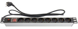 EAN 4014619506736 - Alcasa GC-N0087 base múltiple 1,8 m 8 salidas AC Interior Negro, Plata imagen 1