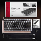 Teclado C/ Hub Axagon Hmc-Kb Keyboard Usb-C 5gbps, Microsd/
