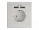Einbausteckdose Mit 2 X Usb Typ-A Ladeport 2,4 A