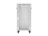 Gabinete Rack 19'' 22u 600x800 Gris Puerta De Cristal Lcd Flack Pack