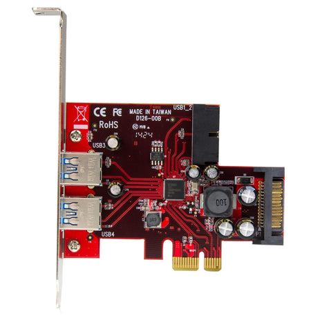 EAN 0065030860338 - StarTech.com PEXUSB3S2EI tarjeta y adaptador de interfaz Interno SATA, USB 3.2 Gen 1 (3.1 Gen 1) imagen 2