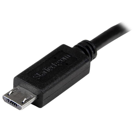 EAN 0065030863186 - StarTech.com UUUSBOTG8IN cable USB 0,203 m Micro-USB B Negro imagen 2