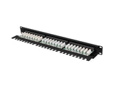 Lanberg Patch Panel 24 Port 1u 19" Cat.5e Utp With Cable Organizer Black