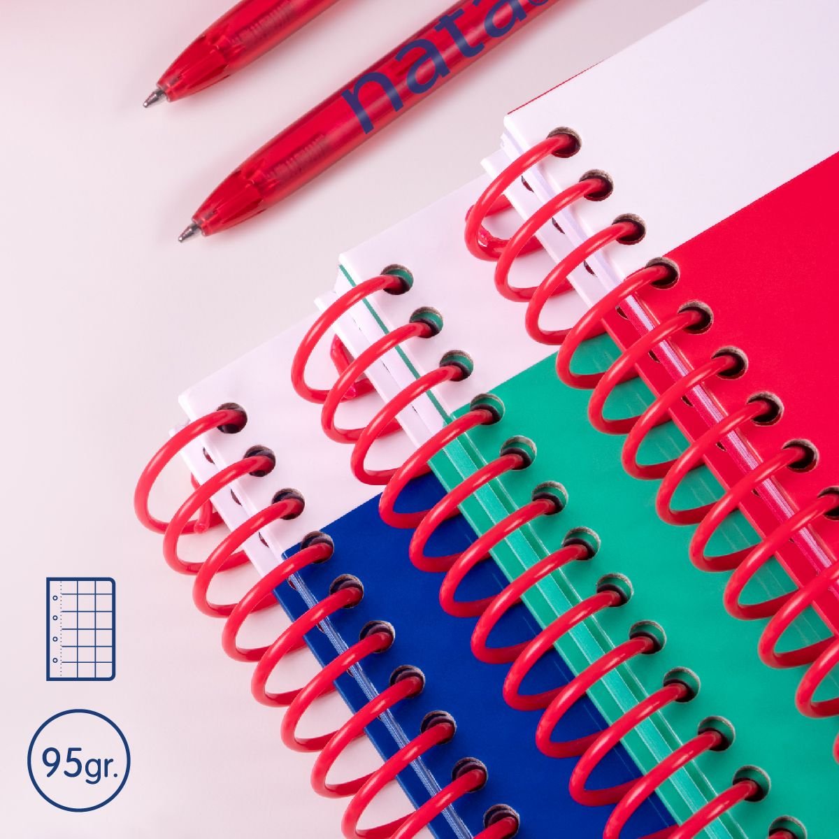 EAN 8411574109921 - Milan 57053E80GR cuaderno y block A5 80 hojas Verde, Blanco imagen 2