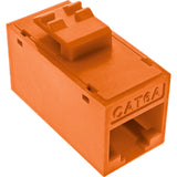 Conector 8pcs. Pack Inline® Keystone Coupler Rj45 F/F, Unshielded, Cat.6a Utp, Orange