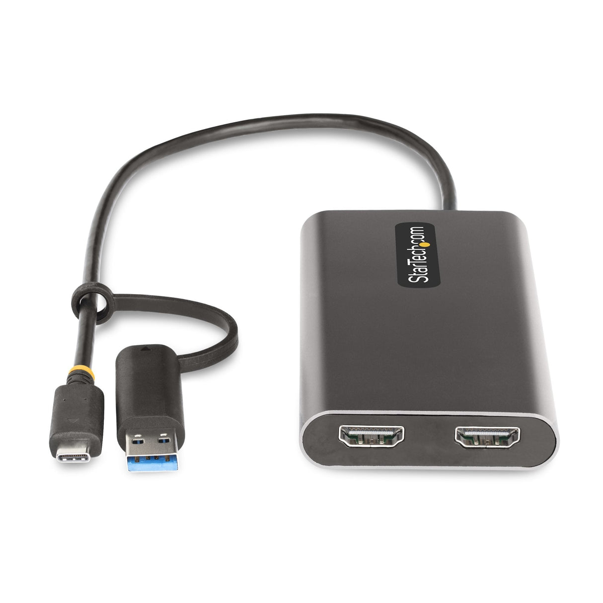 Startech Adaptador Usb-C A Hdmi Doble - Usb Tipo C A 2 Monitores Hdmi - 4k 60hz Pd De 100w 30cm