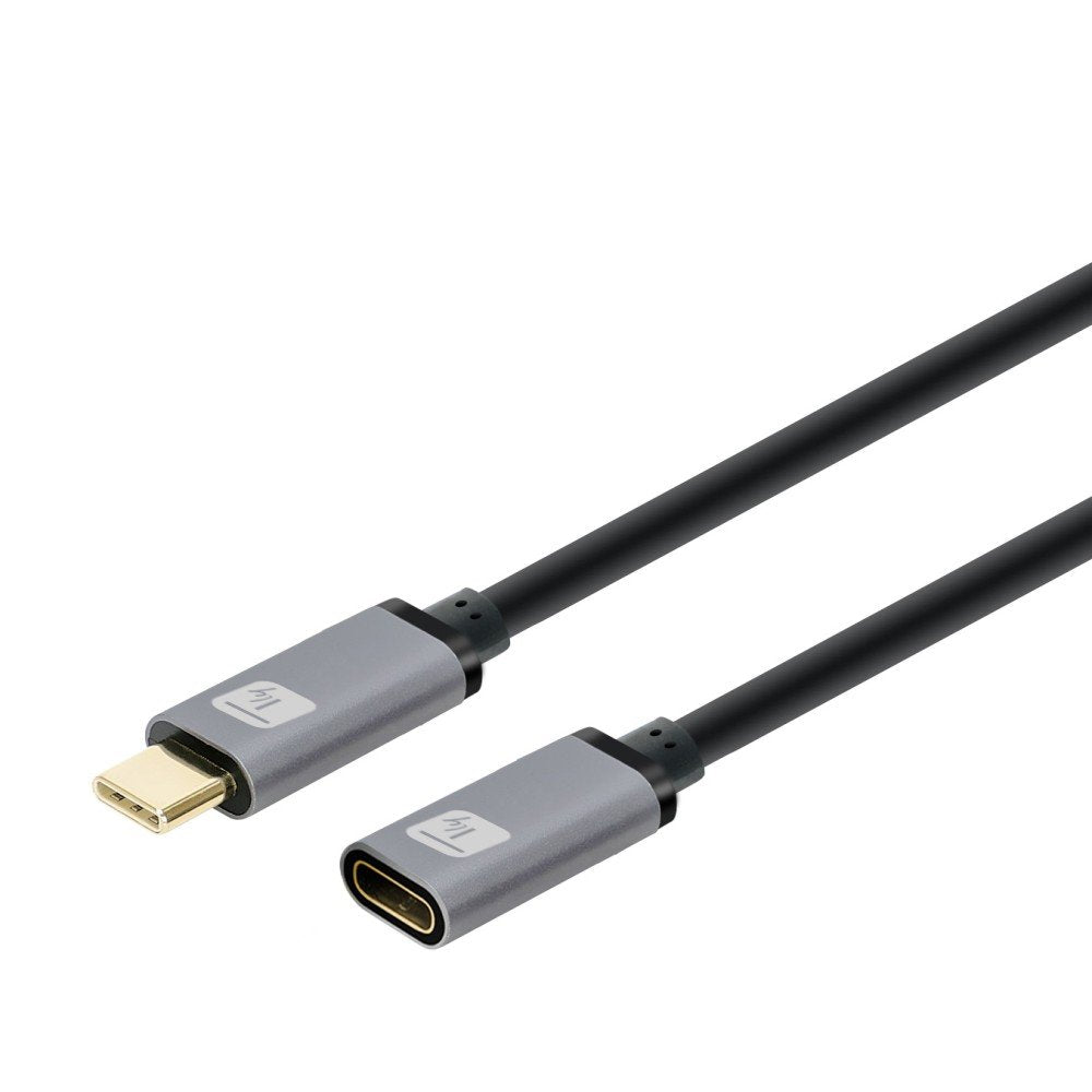 Techly Usb 3.2 Gen 2 Usb-C M F E-Mark Cable 1m Black