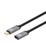 Techly Usb 3.2 Gen 2 Usb-C M F E-Mark Cable 1m Black