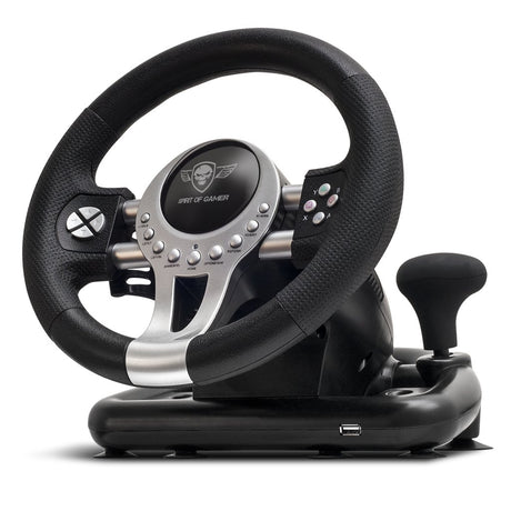 EAN 3700104431966 - Spirit of Gamer Race Wheel Pro 2 Negro, Plata USB Volante + Pedales Digital PC, PlayStation 4, Playstatio imagen 1